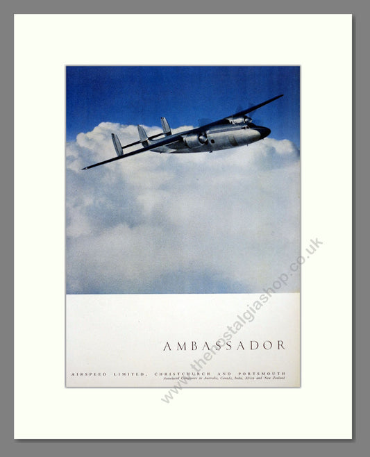 Airspeed Limited - Ambassador. Vintage Advert 1948 (ref AD63079)