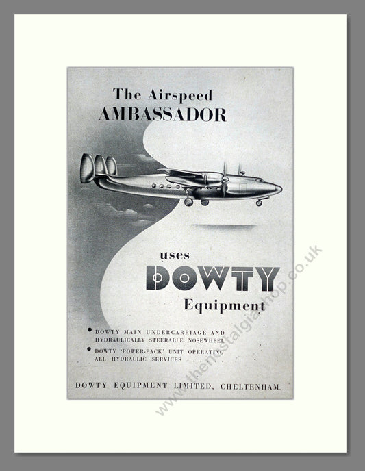 Airspeed Limited - Ambassador. Vintage Advert 1947 (ref AD63089)