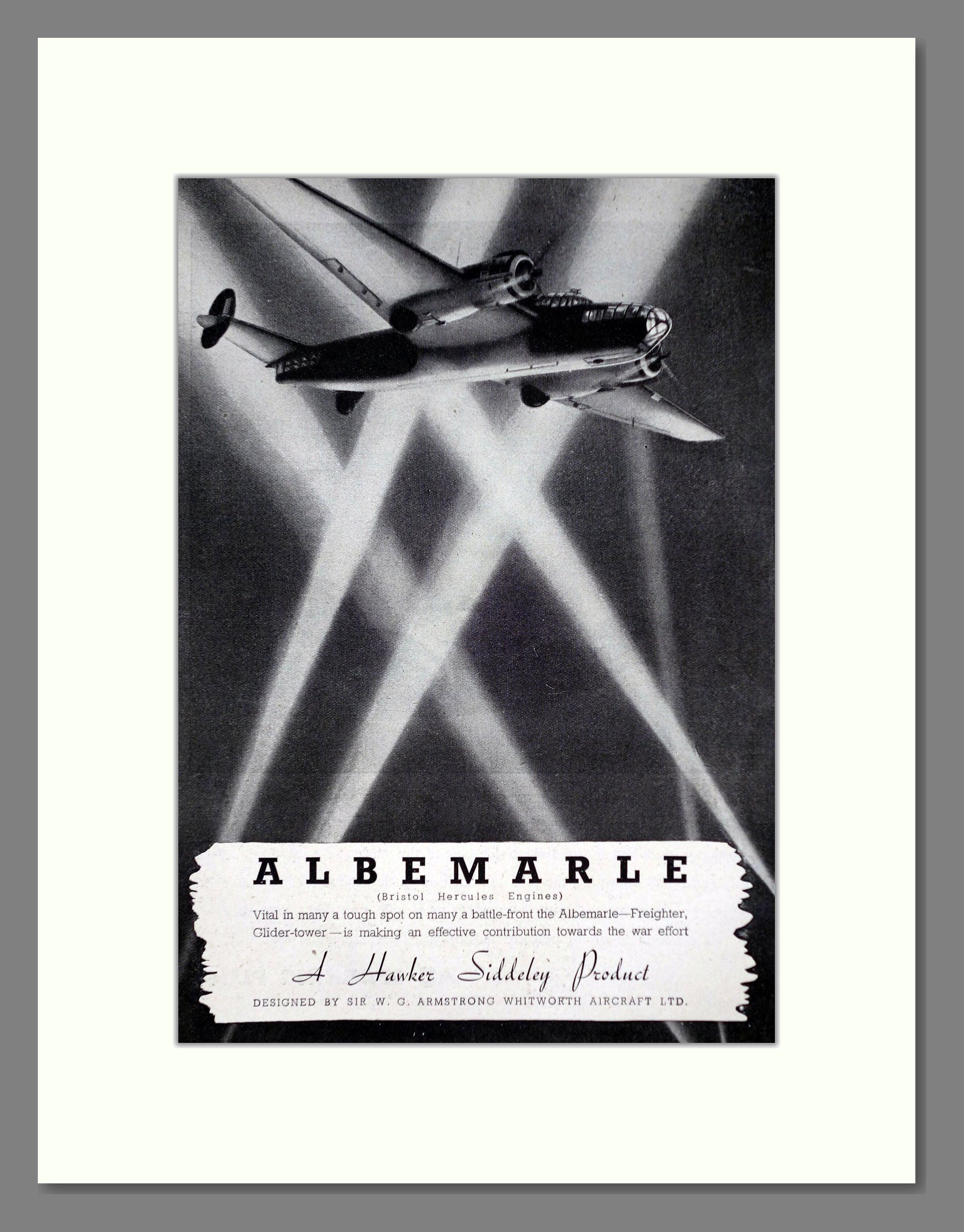 Hawker Siddeley - Ablemarle. Vintage Advert 1944 (ref AD63102) – The ...