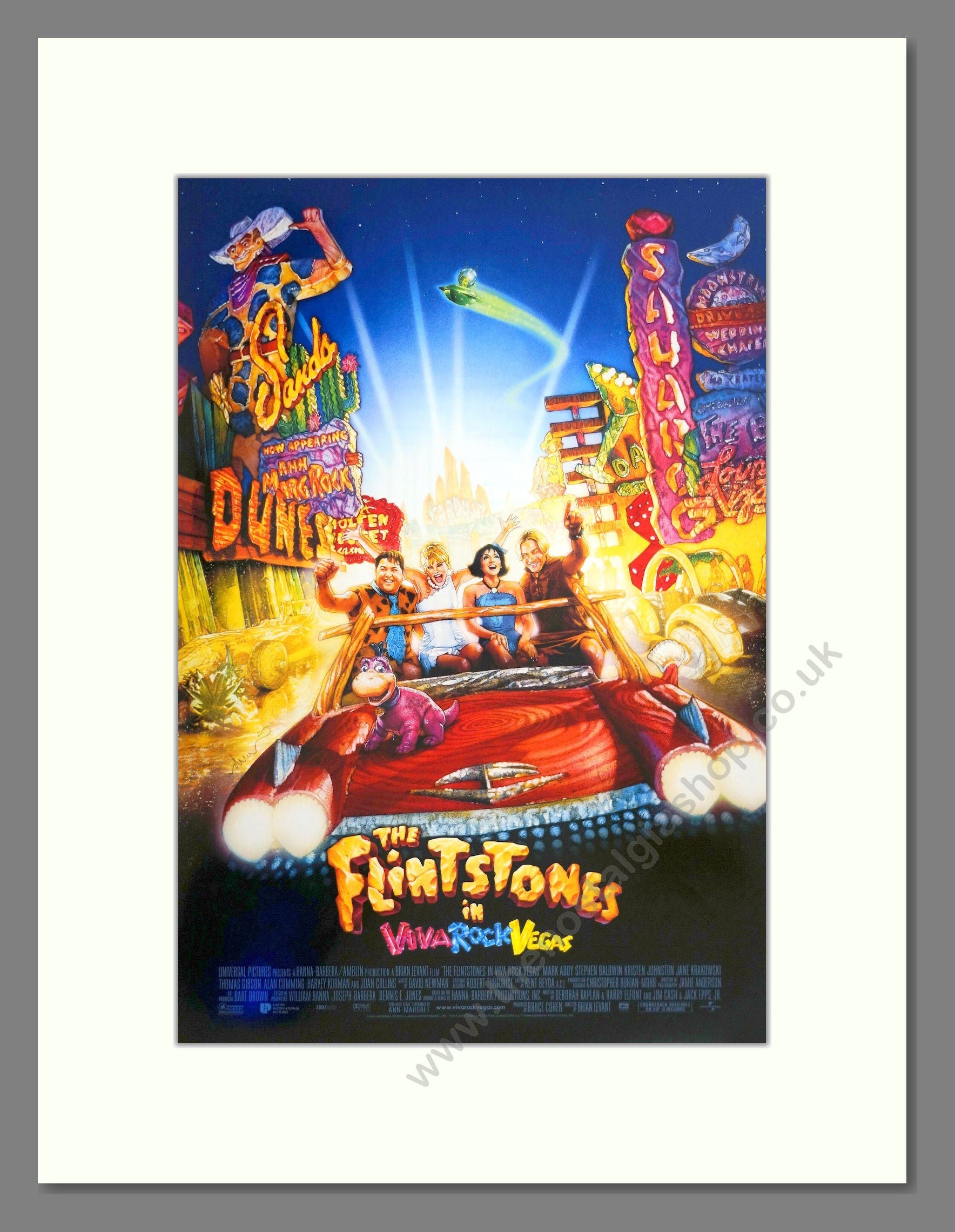 Viva Rock Vegas The Flintstones - Mark Addy. Vintage Poster 2000 (ref ...