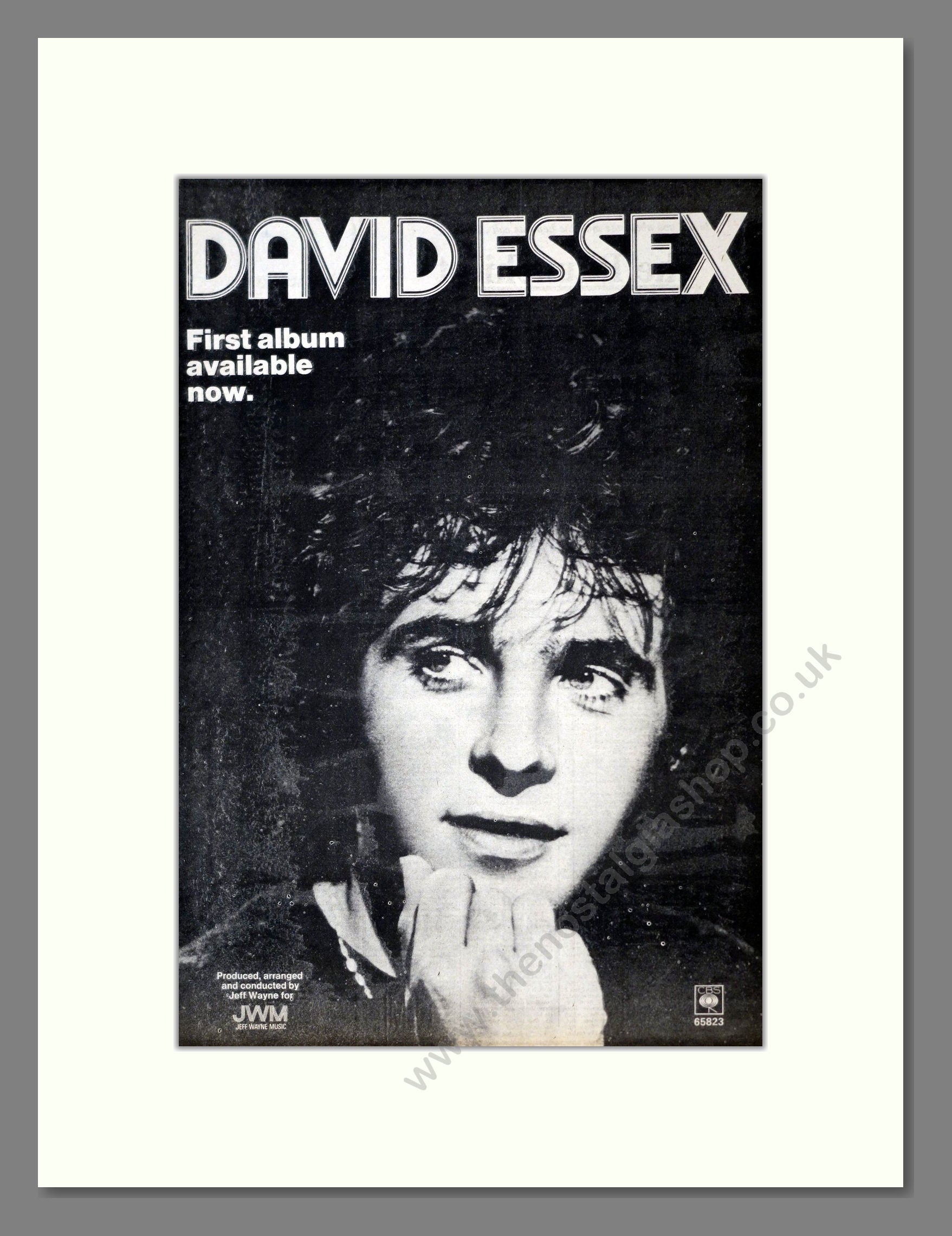 David Essex - First Album. Vintage Advert 1973 (ref AD18994)