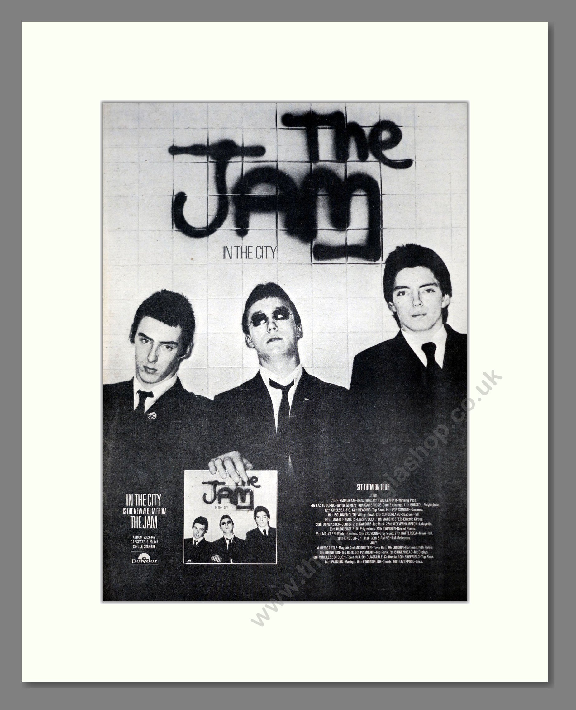 Jam (The) - In The City. Vintage Advert 1977 (ref AD18995)