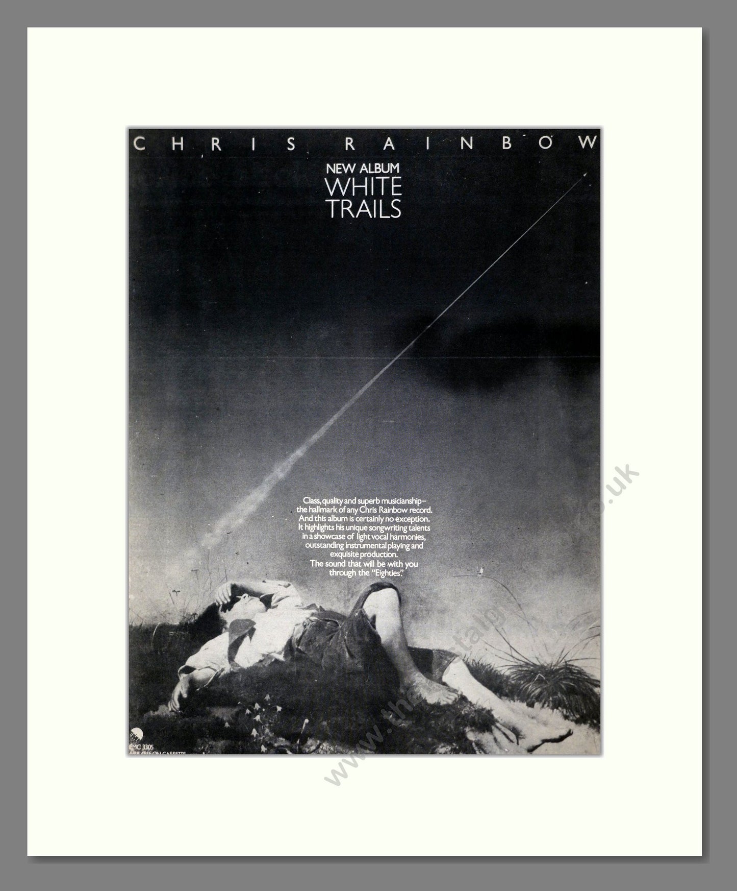 Chris Rainbow - White Trails. Vintage Advert 1979 (ref AD19037)