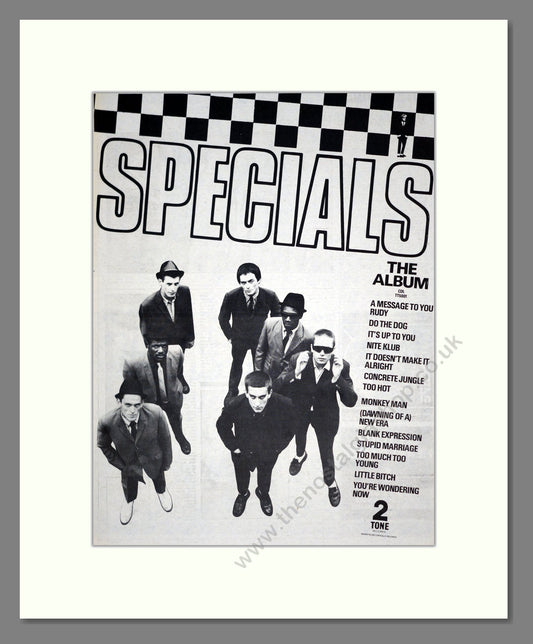 Specials - The Album. Vintage Advert 1979 (ref AD19050)