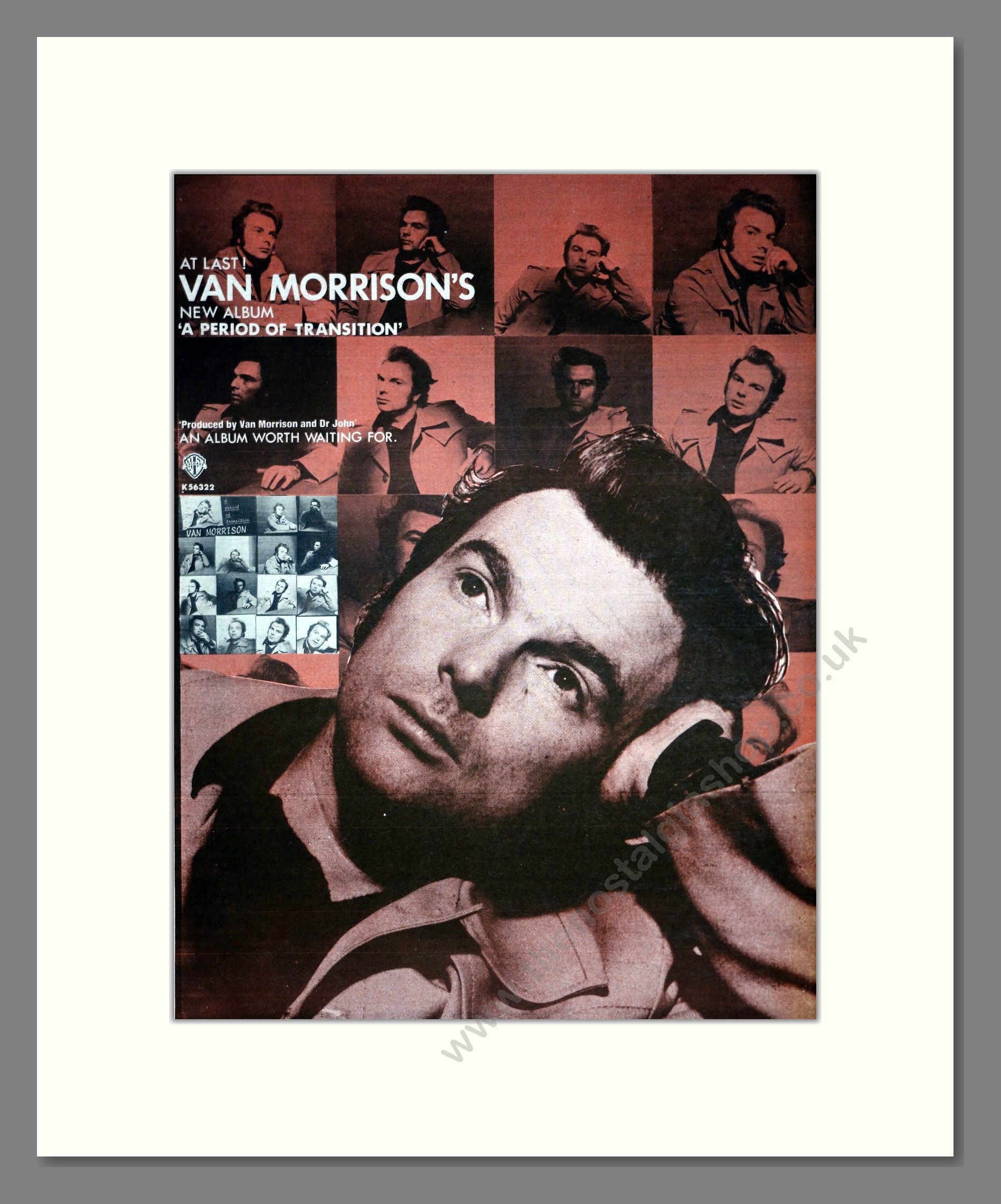 Van Morrison - A Period Of Transition. Vintage Advert 1977 (ref AD19117)