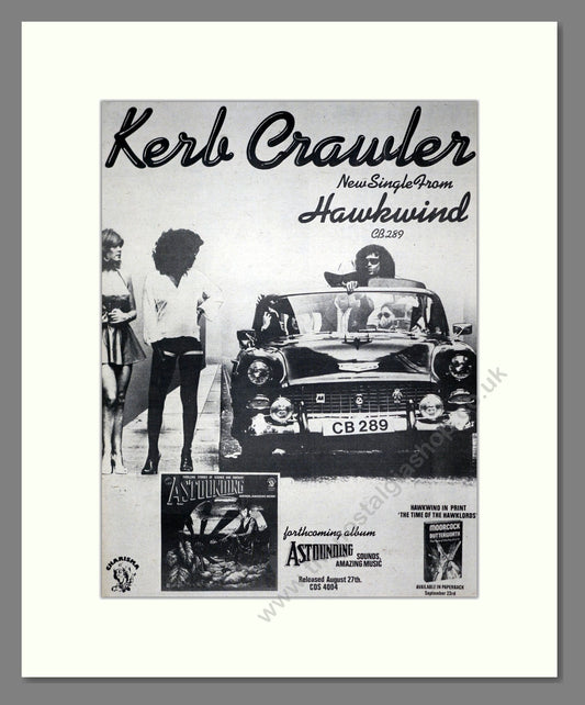 Hawkwind - Kerb Crawler. Vintage Advert 1976 (ref AD19168)