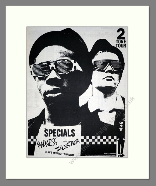 Specials / Madness - 2 Tone Tour. Vintage Advert 1979 (ref AD19179)