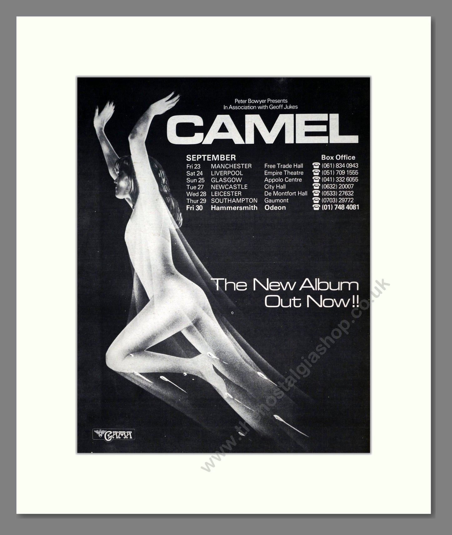 Camel - Rain Dances Double Advert. Vintage Advert 1977 (ref AD19199)