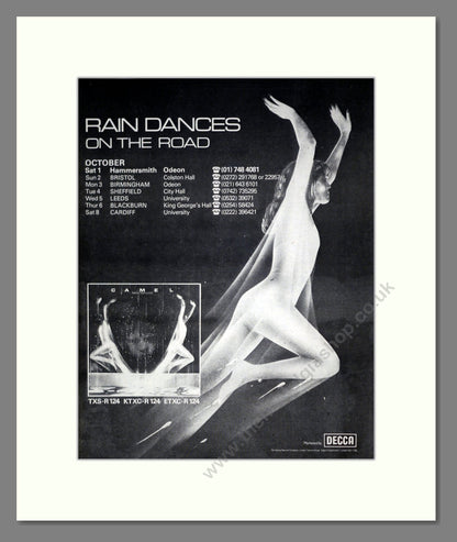 Camel - Rain Dances Double Advert. Vintage Advert 1977 (ref AD19199)