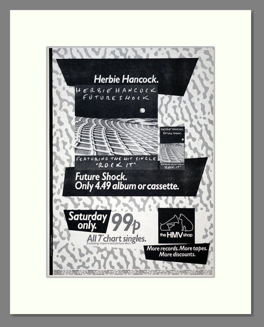 Herbie Hancock - Futureshock. Vintage Advert 1983 (ref AD19284)