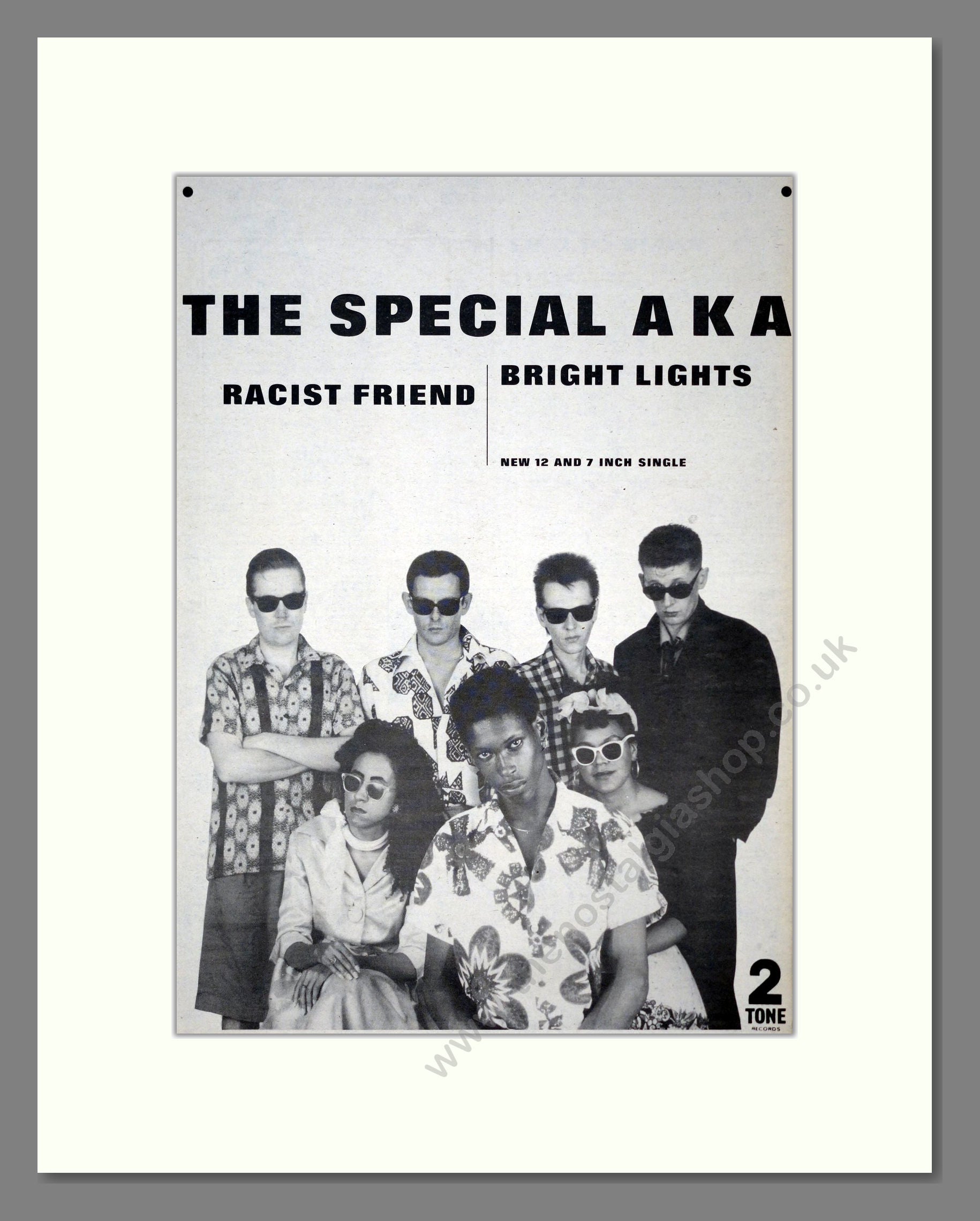 Special AKA (The) - Racist Friend Bright Lights. Vintage Advert 1983 (ref AD19285)