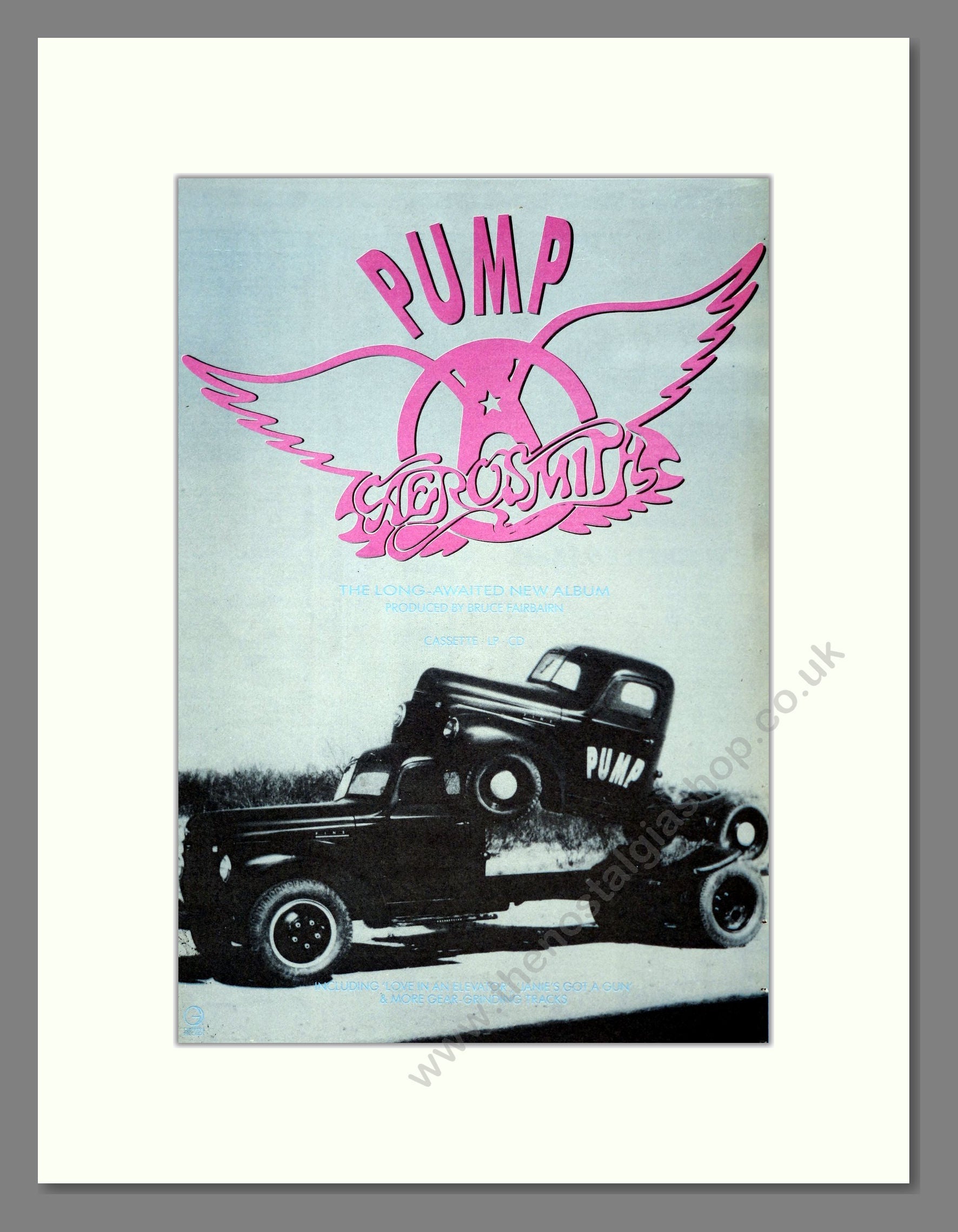 Aerosmith - Pump. Vintage Advert 1989 (ref AD19292)