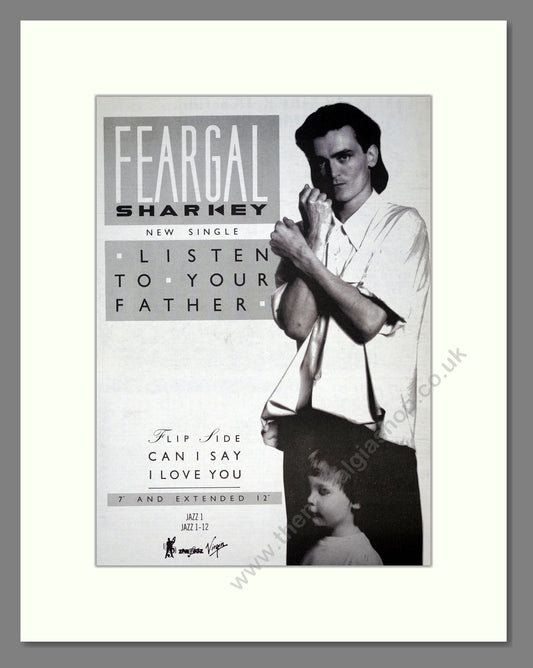 Feargal Sharkey - Listen To Your Father. Vintage Advert 1984 (ref AD19300)