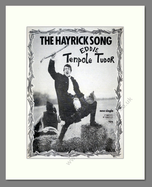 Tenpole Tudor - The Hayrick Song. Vintage Advert 1983 (ref AD19311)