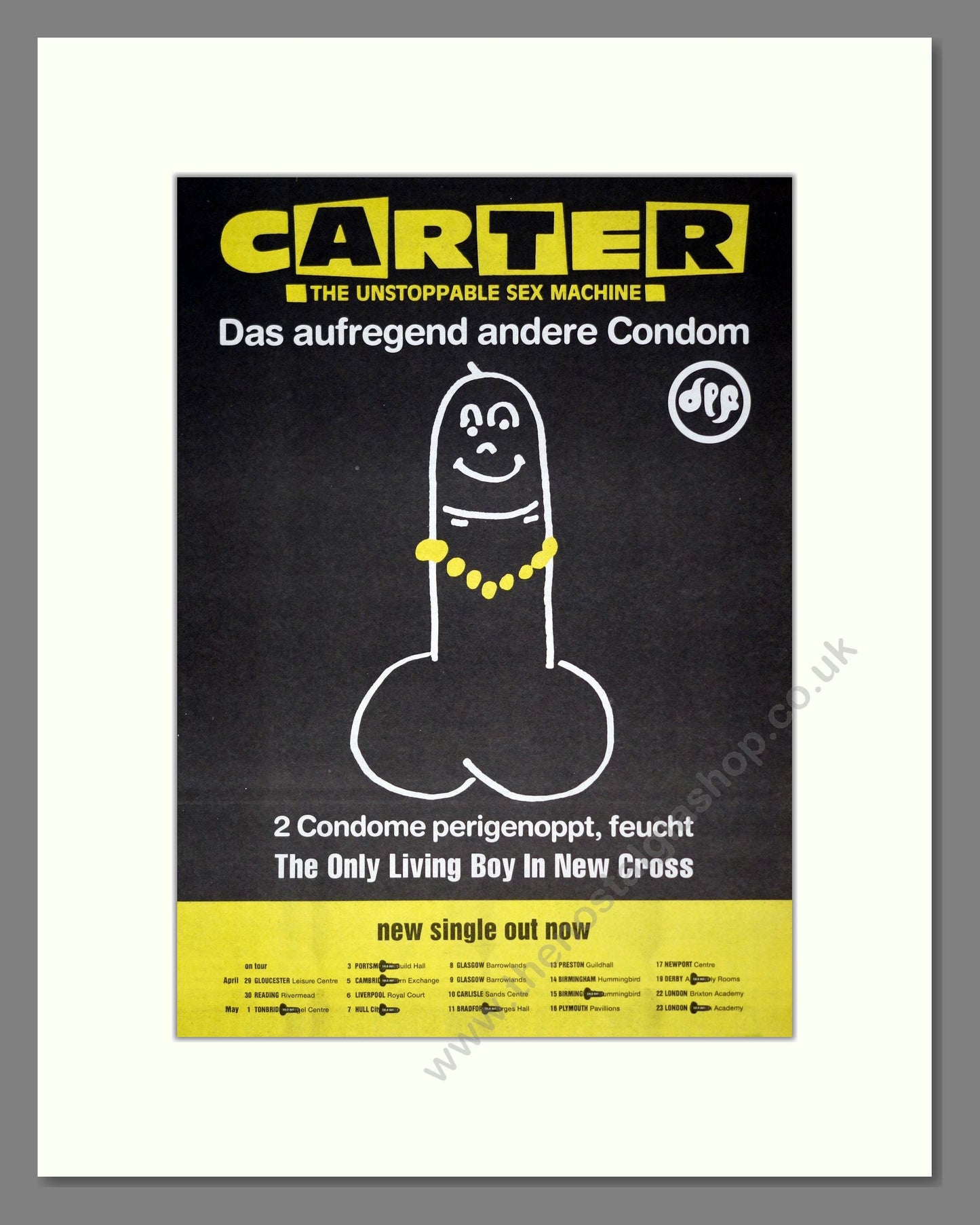 Carter USM - The Only Living Boy In New Cross. Vintage Advert 1992 (ref AD19320)