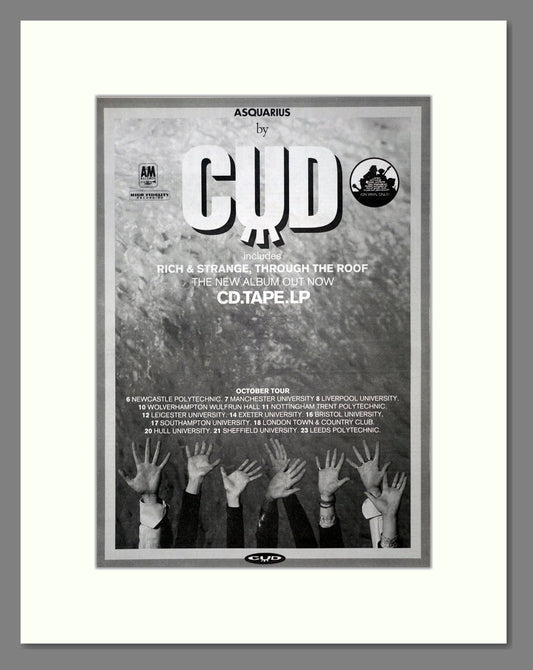 CUD - Asquarius. Vintage Advert 1992 (ref AD19325)