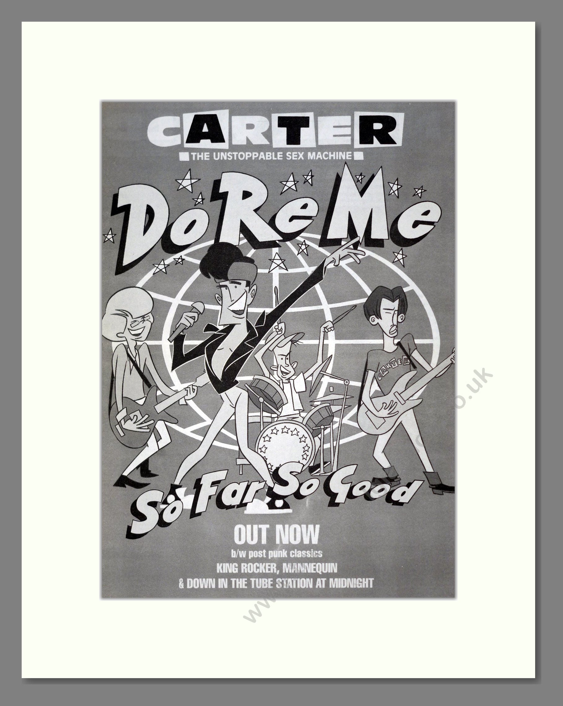 Carter USM - Do Re Me. Vintage Advert 1992 (ref AD19328)