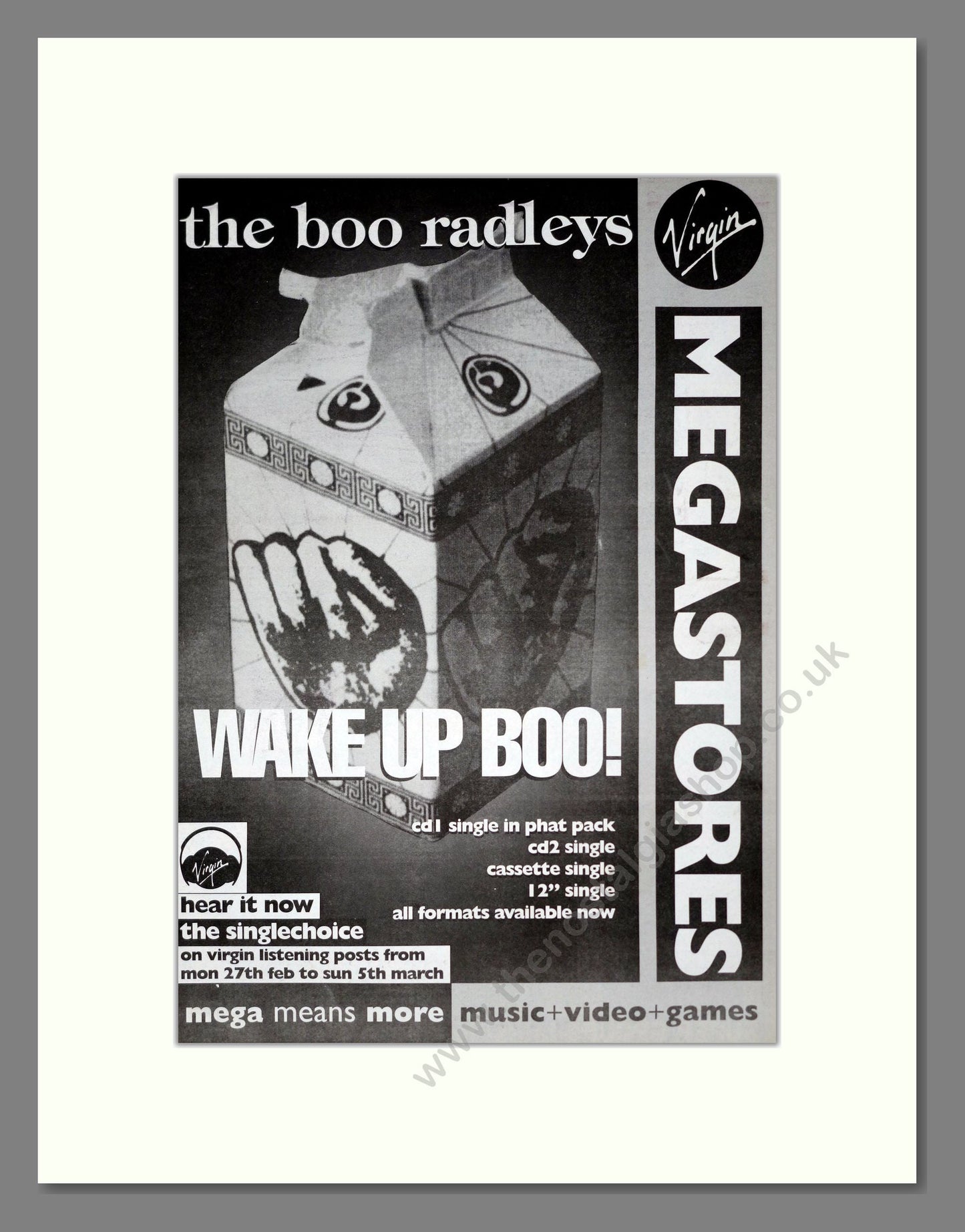 Boo Radleys (The) - Wake Up Boo!. Vintage Advert 1995 (ref AD19332)