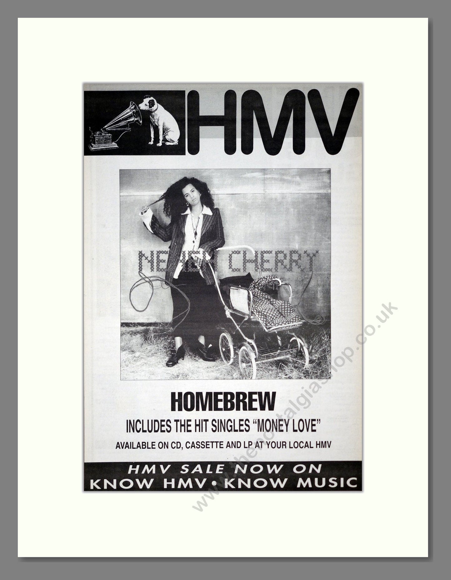 Neneh Cherry - Homebrew. Vintage Advert 1992 (ref AD19353)