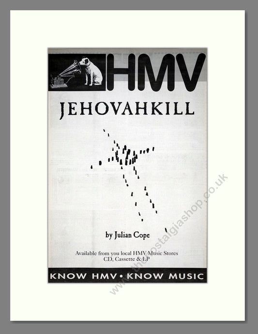 Julian Cope - Jehovahkill. Vintage Advert 1992 (ref AD19356)