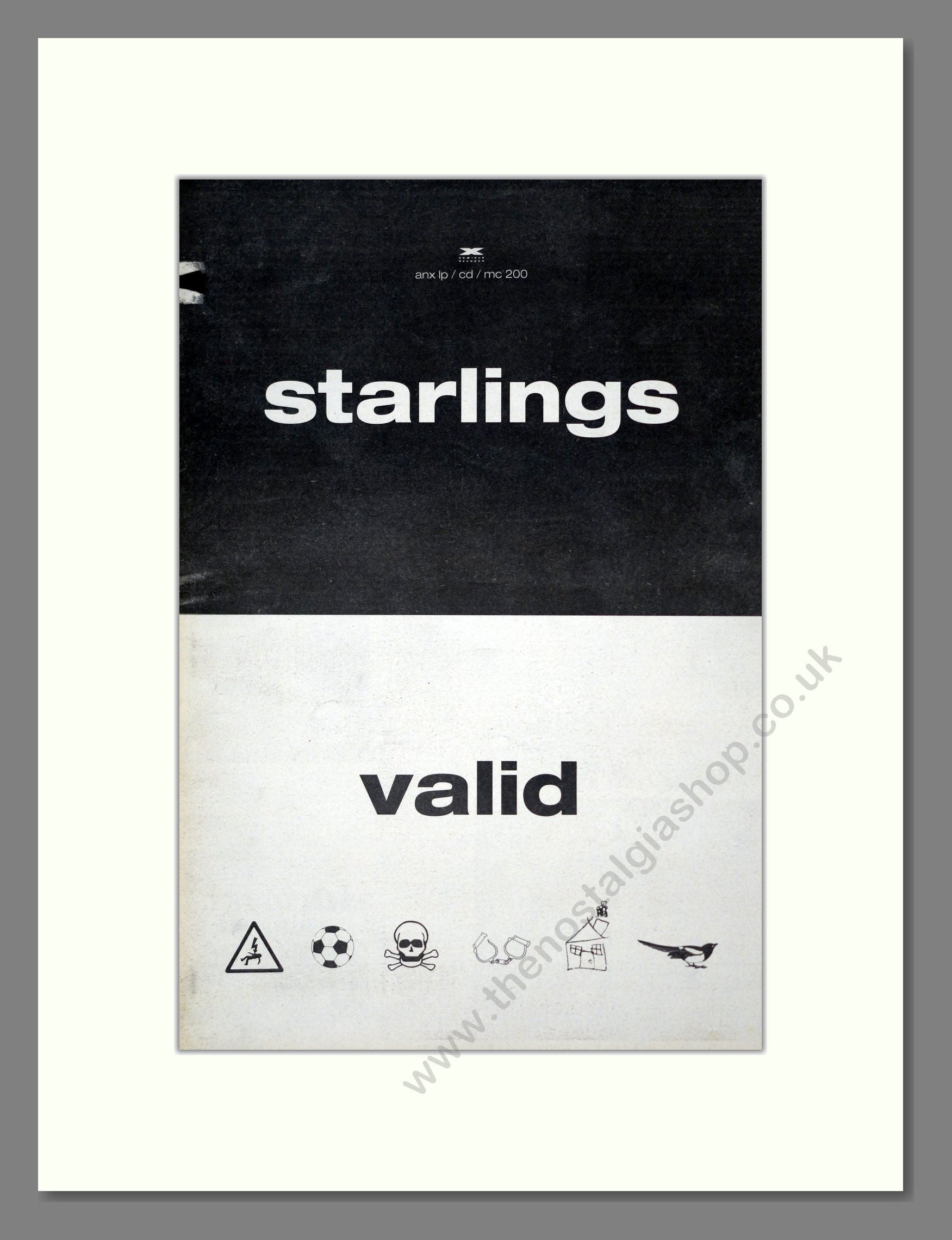 Starlings - Valid. Vintage Advert 1992 (ref AD19360)