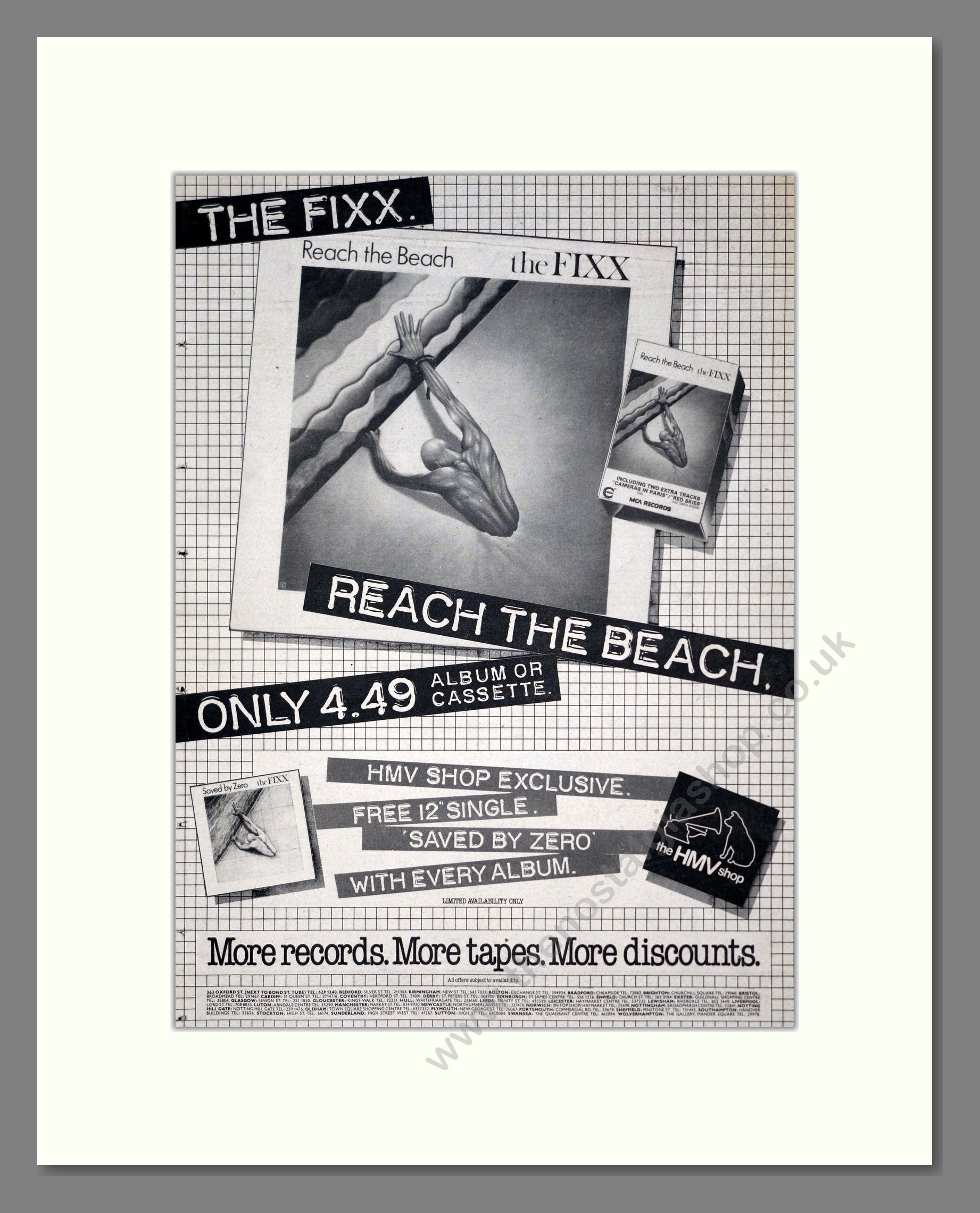 Fixx (The) - Reach The Beach. Vintage Advert 1983 (ref AD19378)