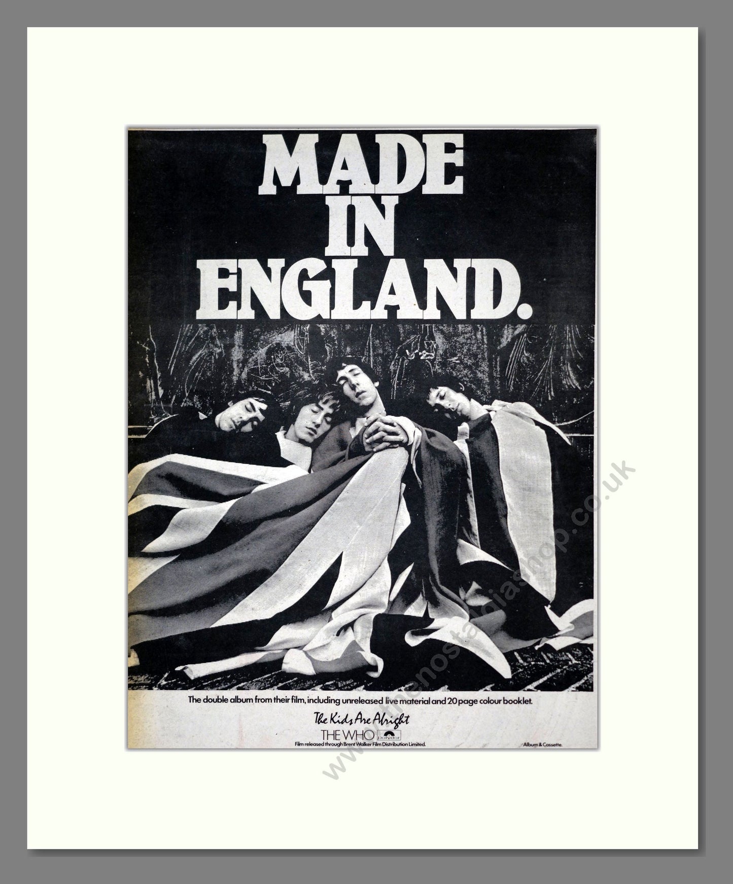 Who (The) - Made In England. Vintage Advert 1979 (ref AD19398)