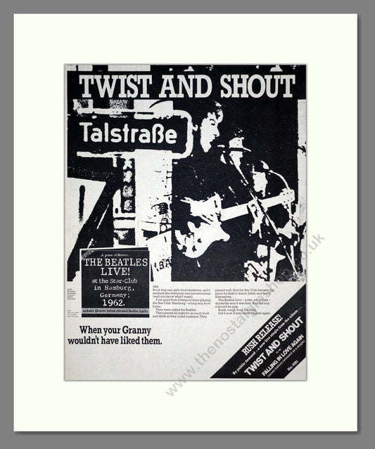 Beatles (The) - Twist And Shout (Live). Vintage Advert 1977 (ref AD19401)