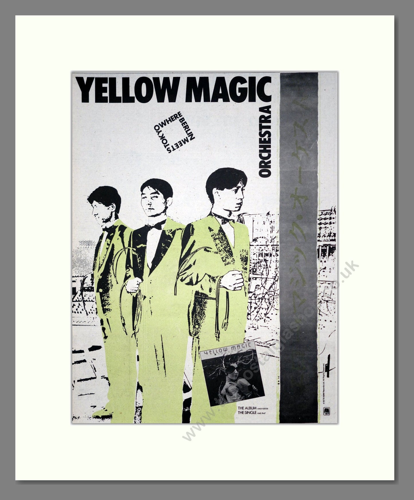 Yellow Magic Orchestra - Where Berlin Meets Tokyo. Vintage Advert 1979 (ref AD19403)