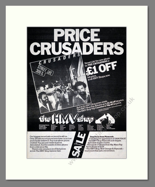 Crusaders - Street Life. Vintage Advert 1979 (ref AD19407)