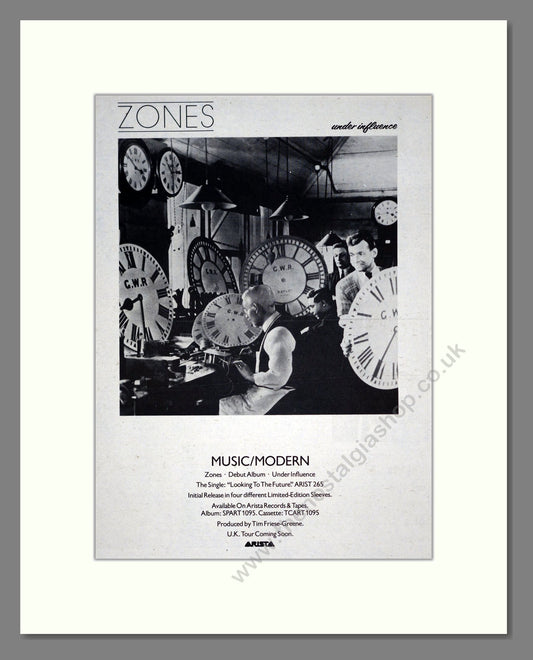 Zones - Music / Modern. Vintage Advert 1979 (ref AD19446)