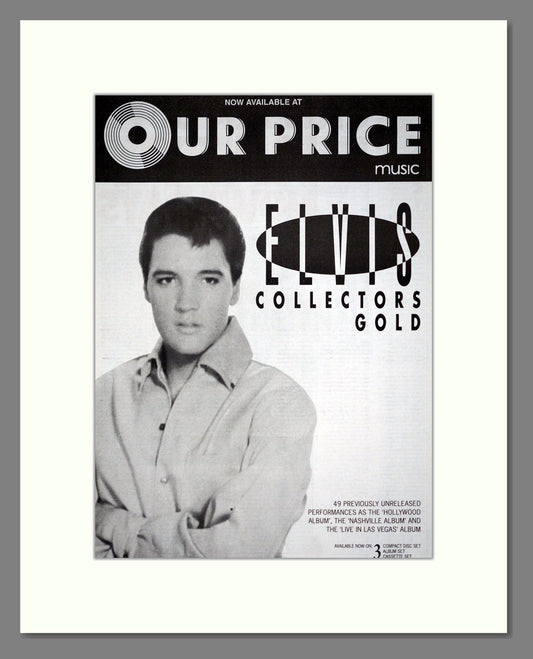 Elvis Presley - Collectors Gold. Vintage Advert 1991 (ref AD19458)