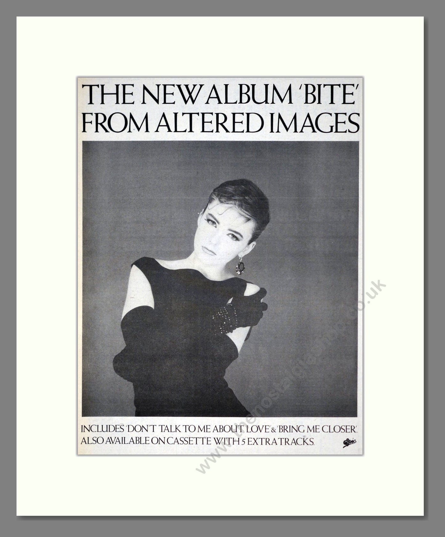 Altered Images - Bite. Vintage Advert 1983 (ref AD19461)