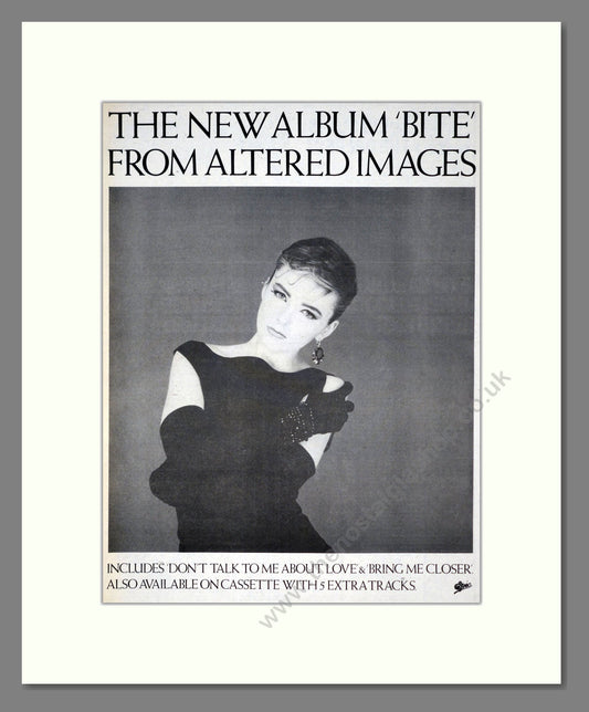 Altered Images - Bite. Vintage Advert 1983 (ref AD19461)