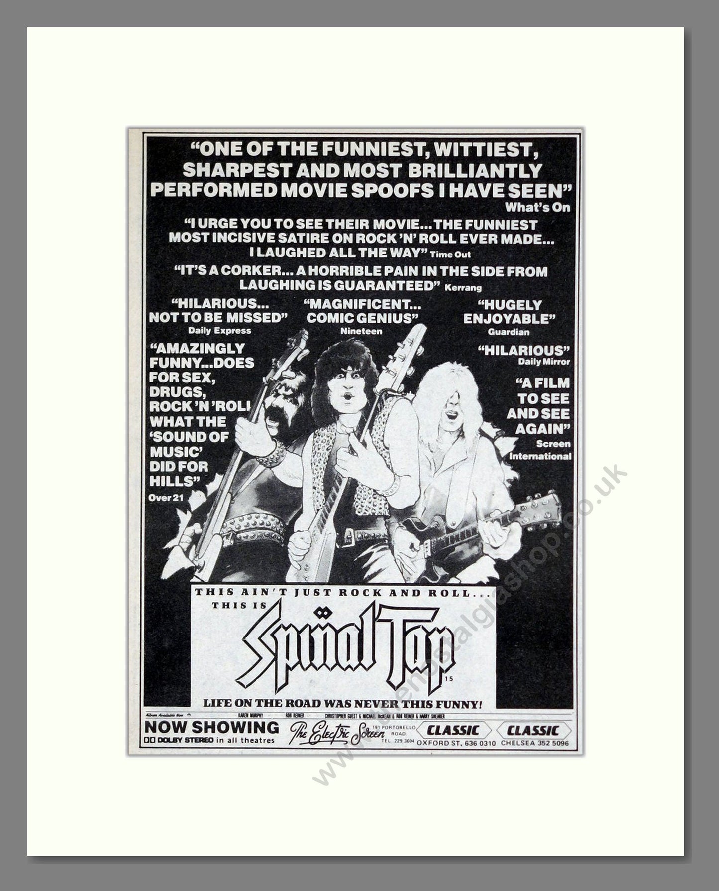 Spinal Tap - This Is Spinal Tap. Vintage Advert 1984 (ref AD63158)