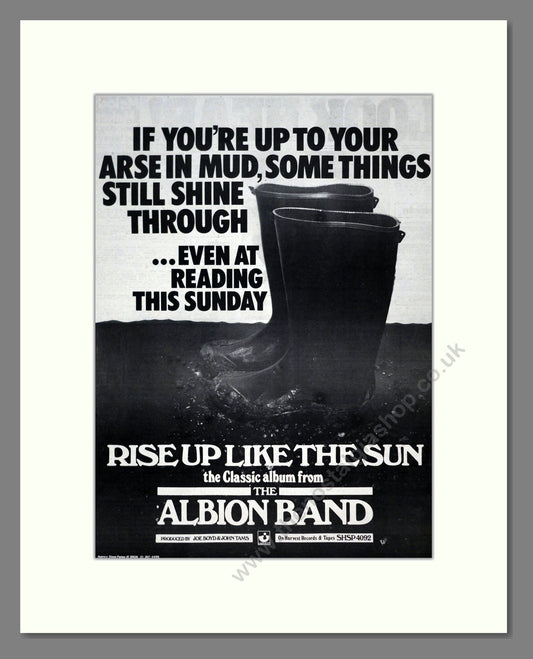 Albion Band (The) - Rise Up Like The Sun. Vintage Advert 1978 (ref AD19498)