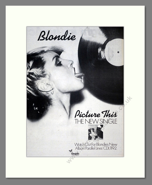 Blondie - Picture This. Vintage Advert 1978 (ref AD19500)