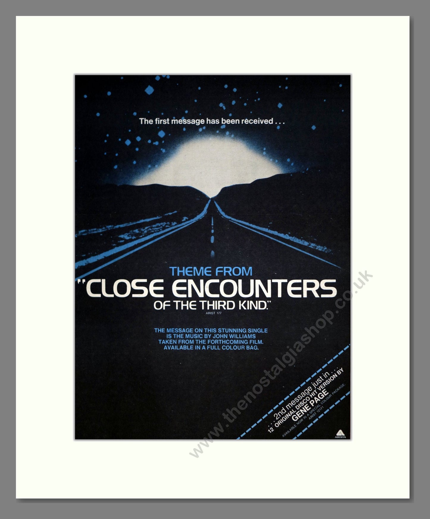 Close Encounters - Theme. Vintage Advert 1978 (ref AD19511)