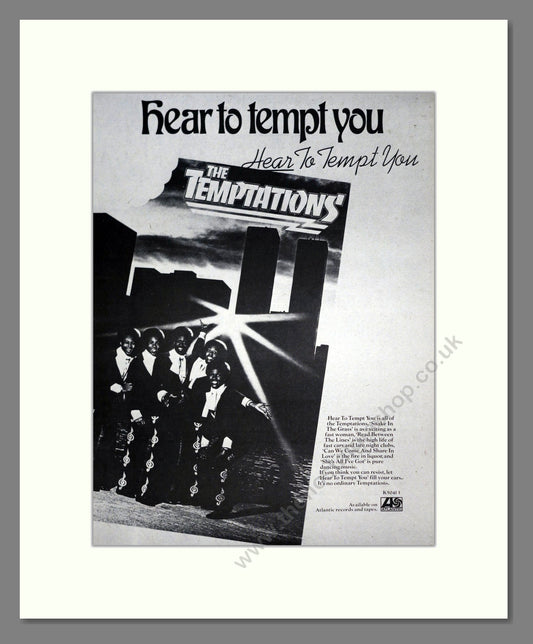 Temptations (The) - Hear To Tempt You. Vintage Advert 1978 (ref AD19513)