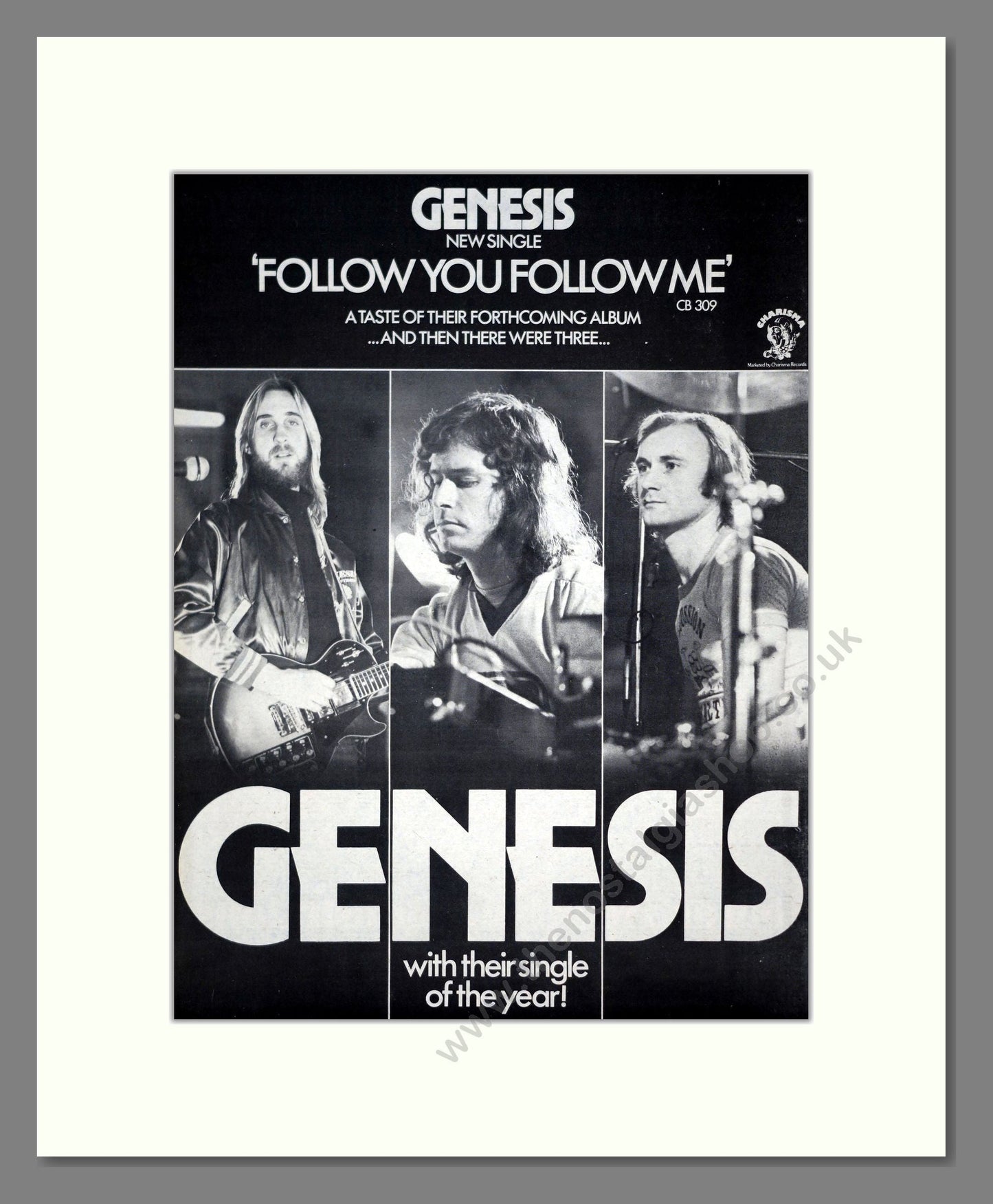 Genesis - Follow You Follow Me. Vintage Advert 1978 (ref AD19520)