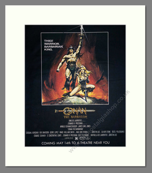 Conan The Barbarian - Arnold Schwarzenegger. Vintage Advert 1982 (ref AD302209)