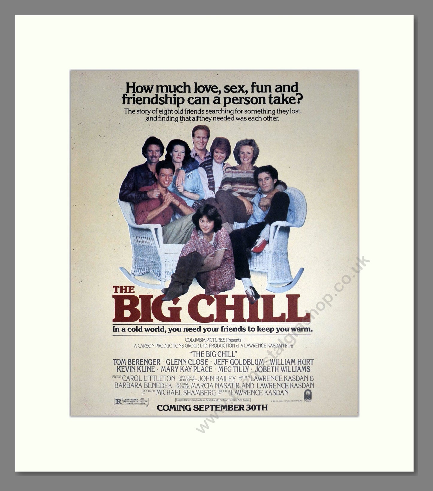 Big Chill (The) - Tom Berenger. Vintage Advert 1983 (ref AD302217)