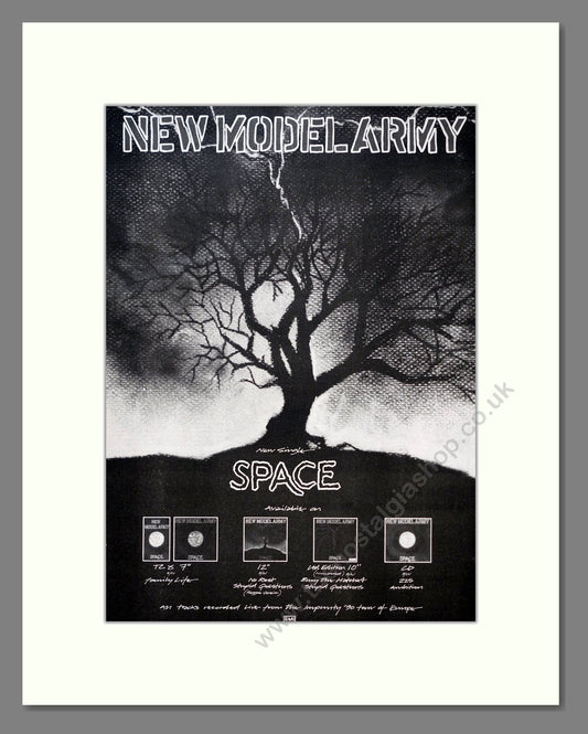 New Model Army - Space. Vintage Advert 1991 (ref AD19569)