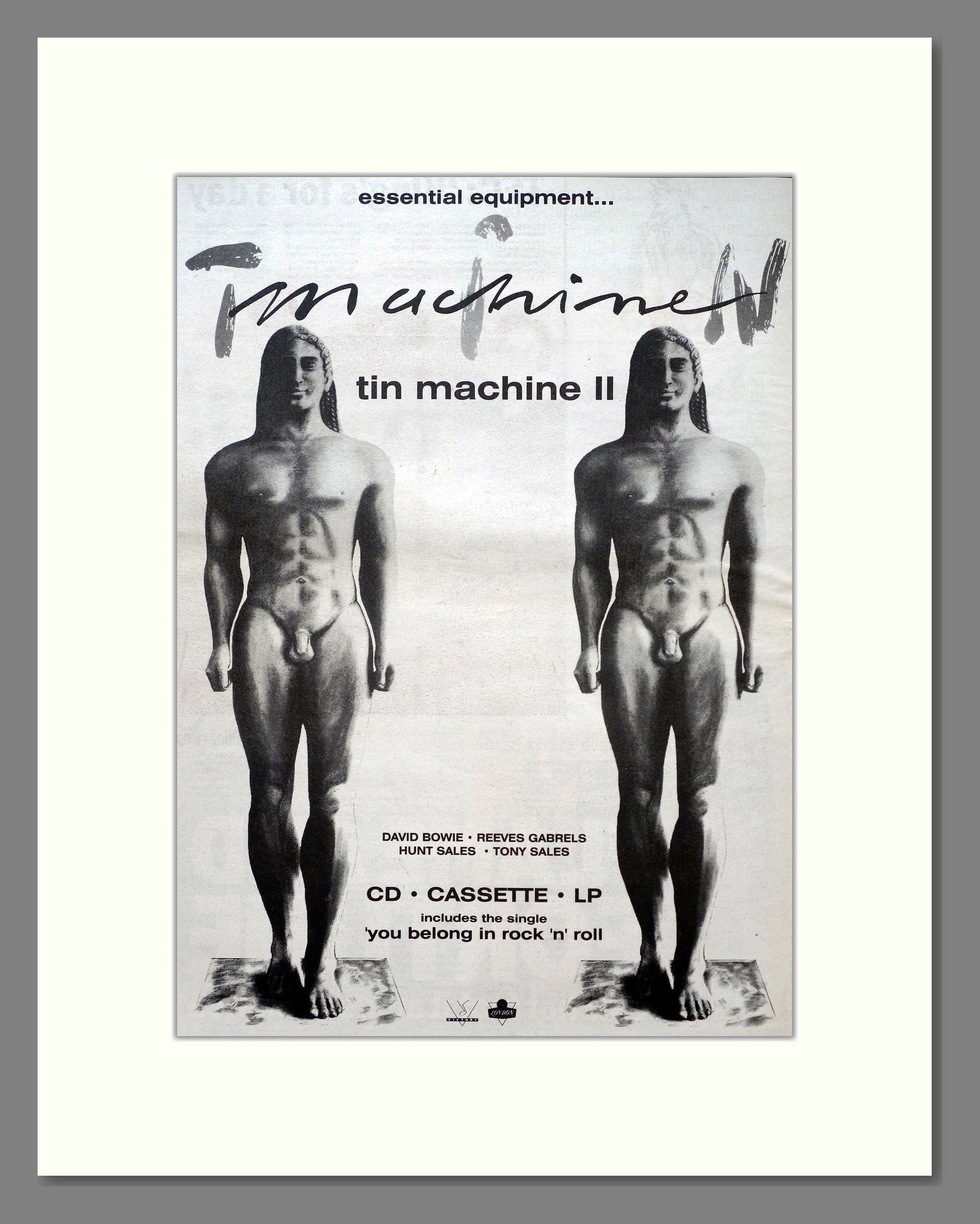 Tin Machine - Tin Machine II. Vintage Advert 1991 (ref AD19571)