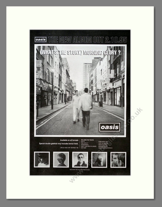 Oasis - What's The Story (Morning Glory). Vintage Advert 1995 (ref AD19573)