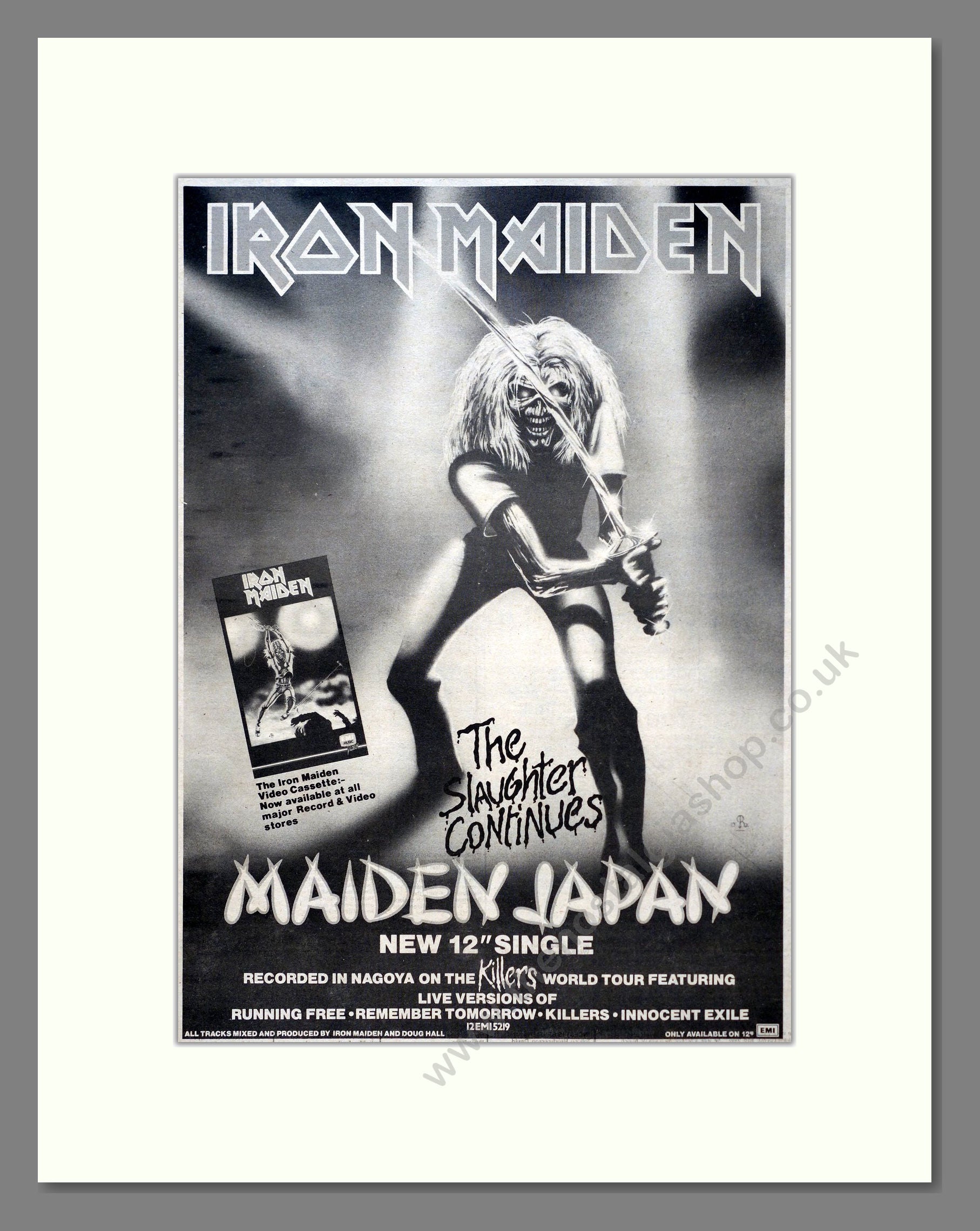 Iron Maiden - Maiden Japan. Vintage Advert 1981 (ref AD19581)