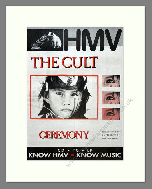 Cult (The) - Ceremony. Vintage Advert 1991 (ref AD19592)