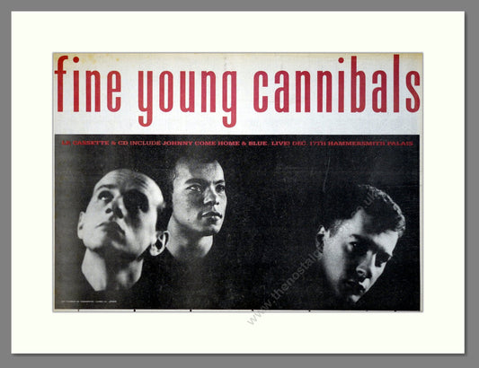 Fine Young Cannibals - Debut Album. Vintage Advert 1985 (ref AD19629)