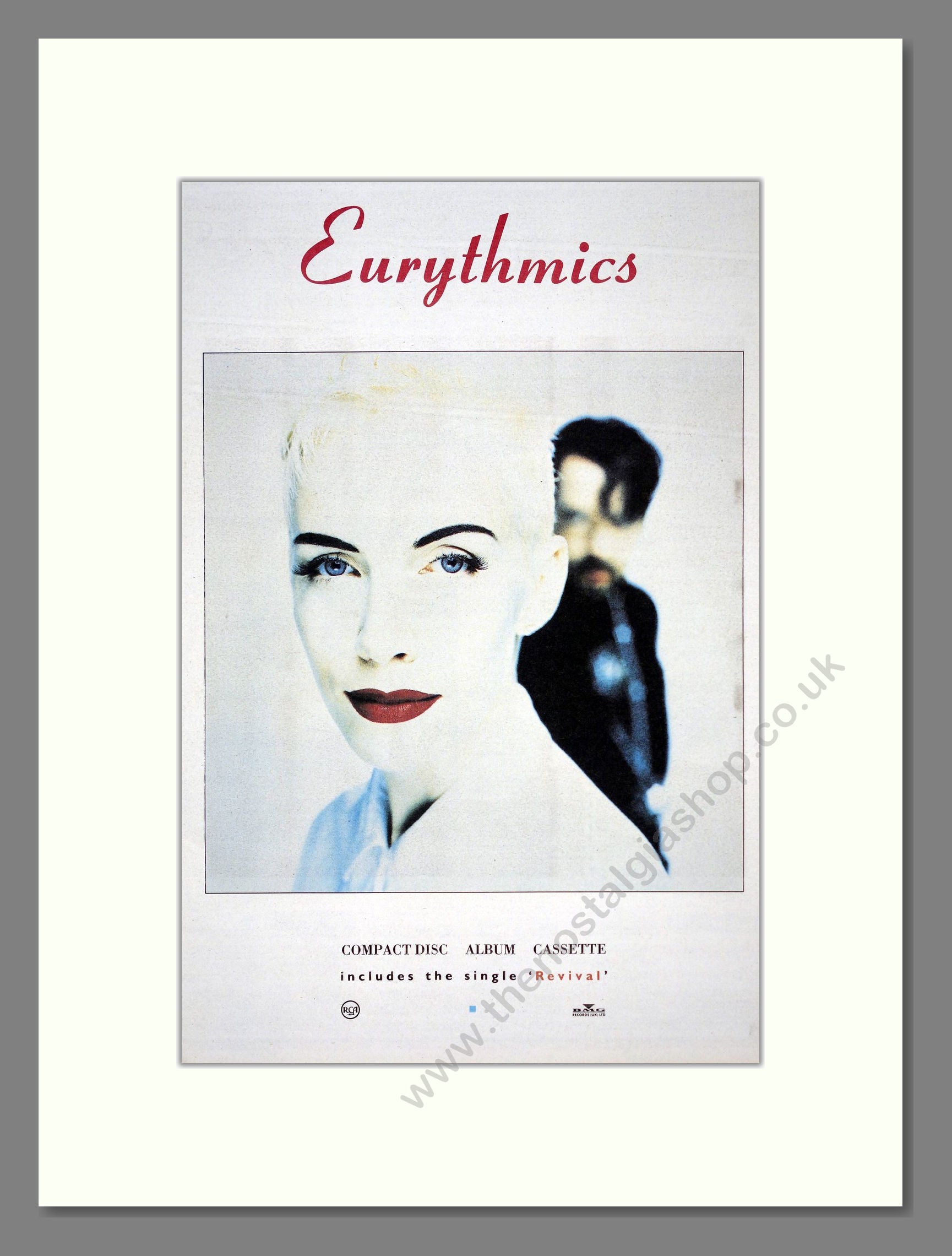 Eurythmics - Revival. Vintage Advert 1989 (ref AD19644)