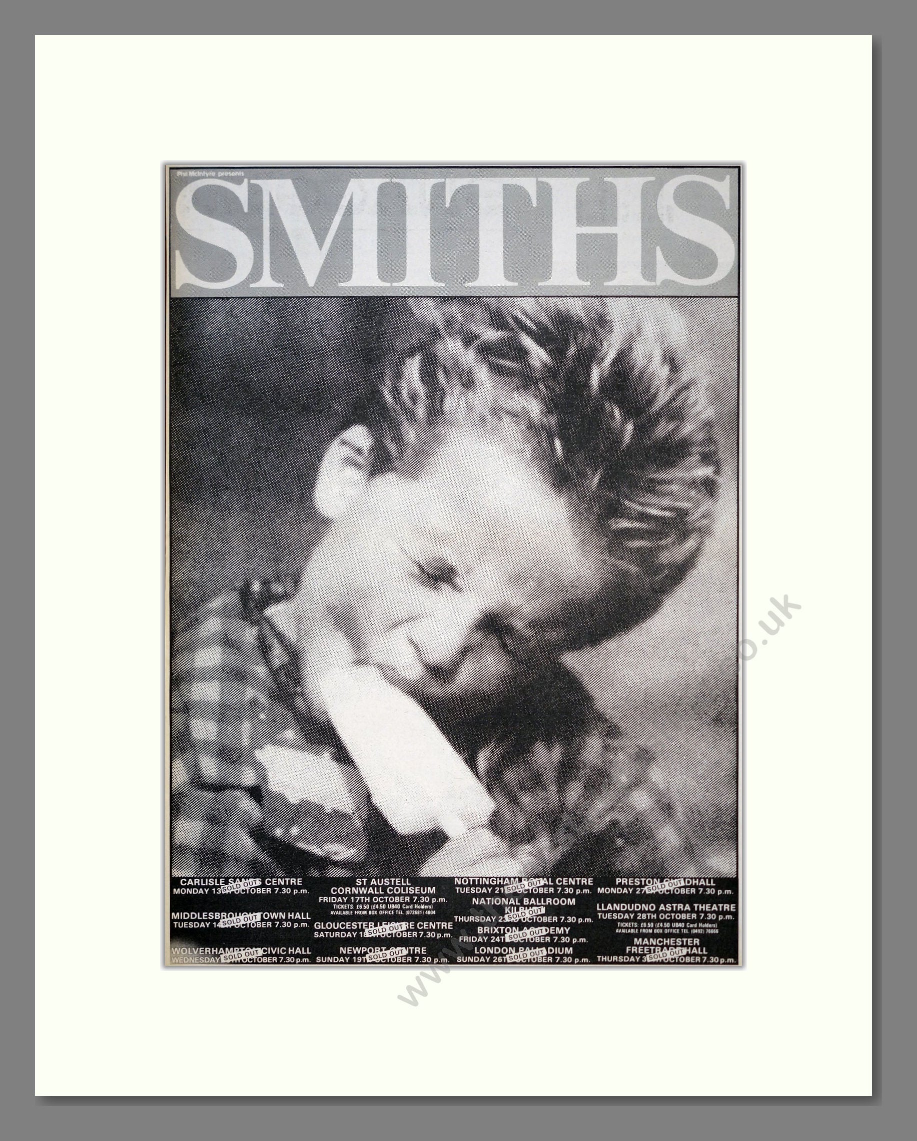 Smiths (The) - UK Tour. Vintage Advert 1986 (ref AD19660)